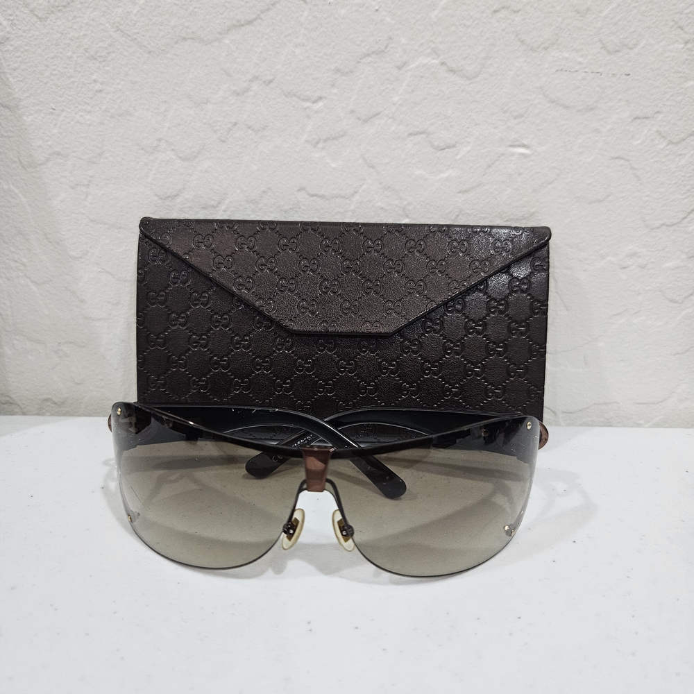 Gucci Brown Sunglasses with Case - Picture 1 of 8